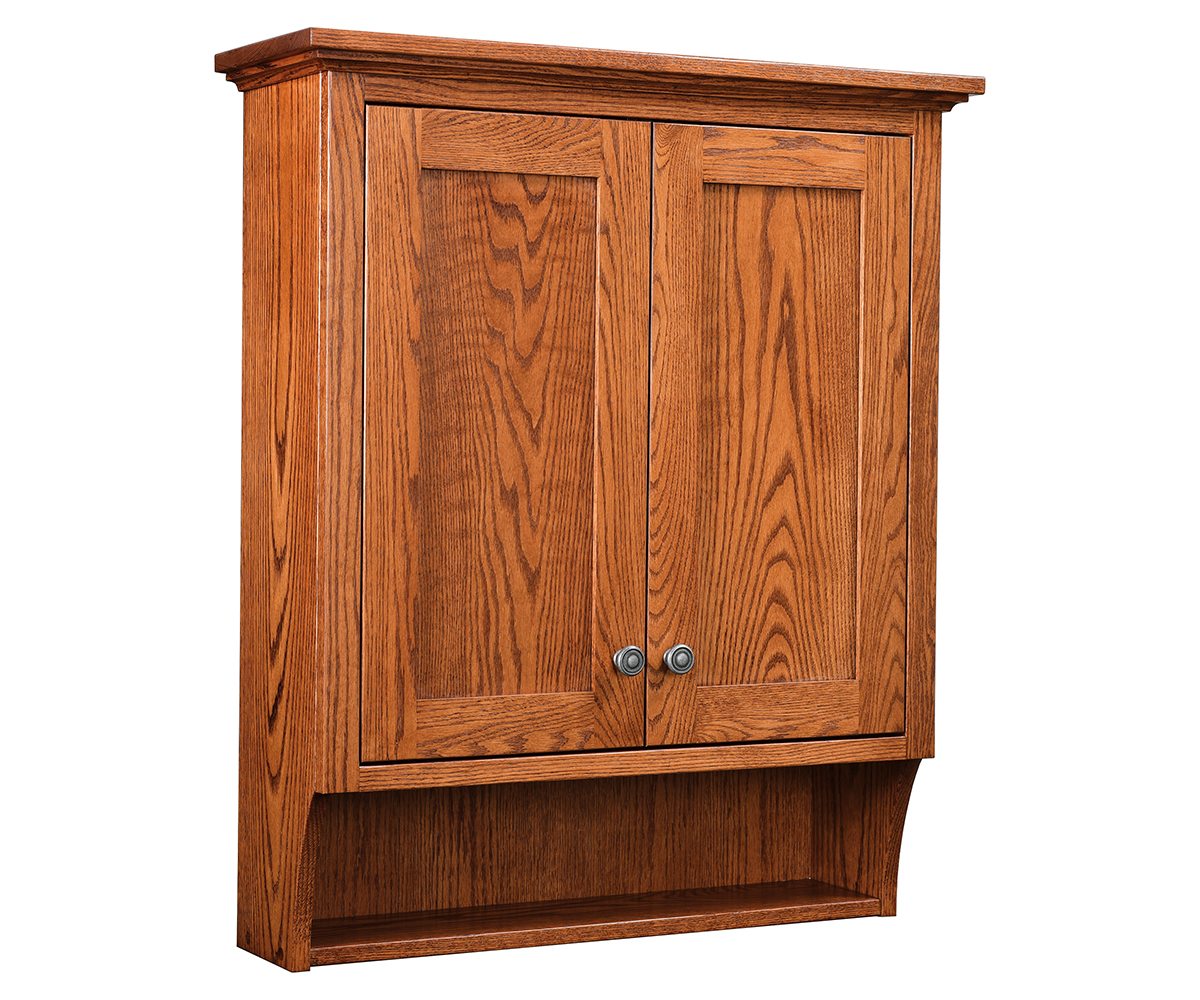 Oak Bathroom Wall Cabinet