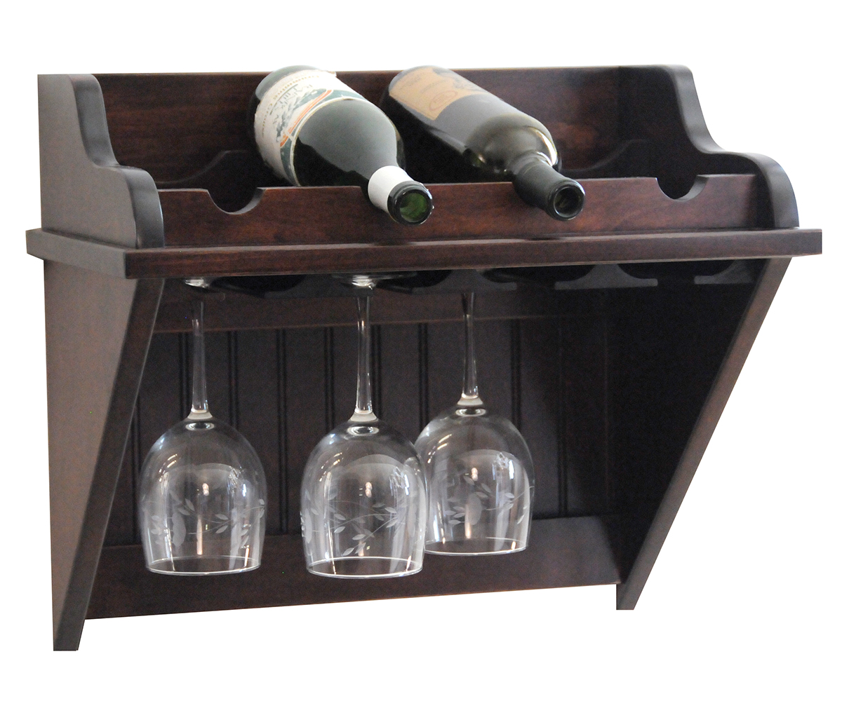 4 Bottle Wine Shelf