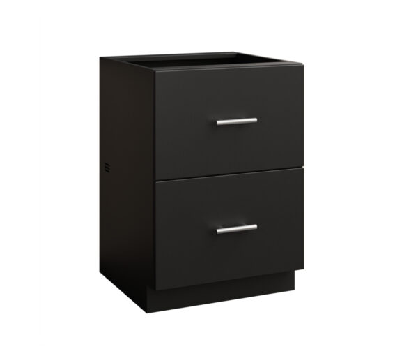 2 Drawer Flat Panel Cabinet - 24"W