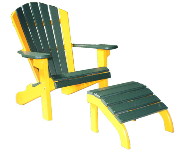 Classic Bench Chair and Ottoman