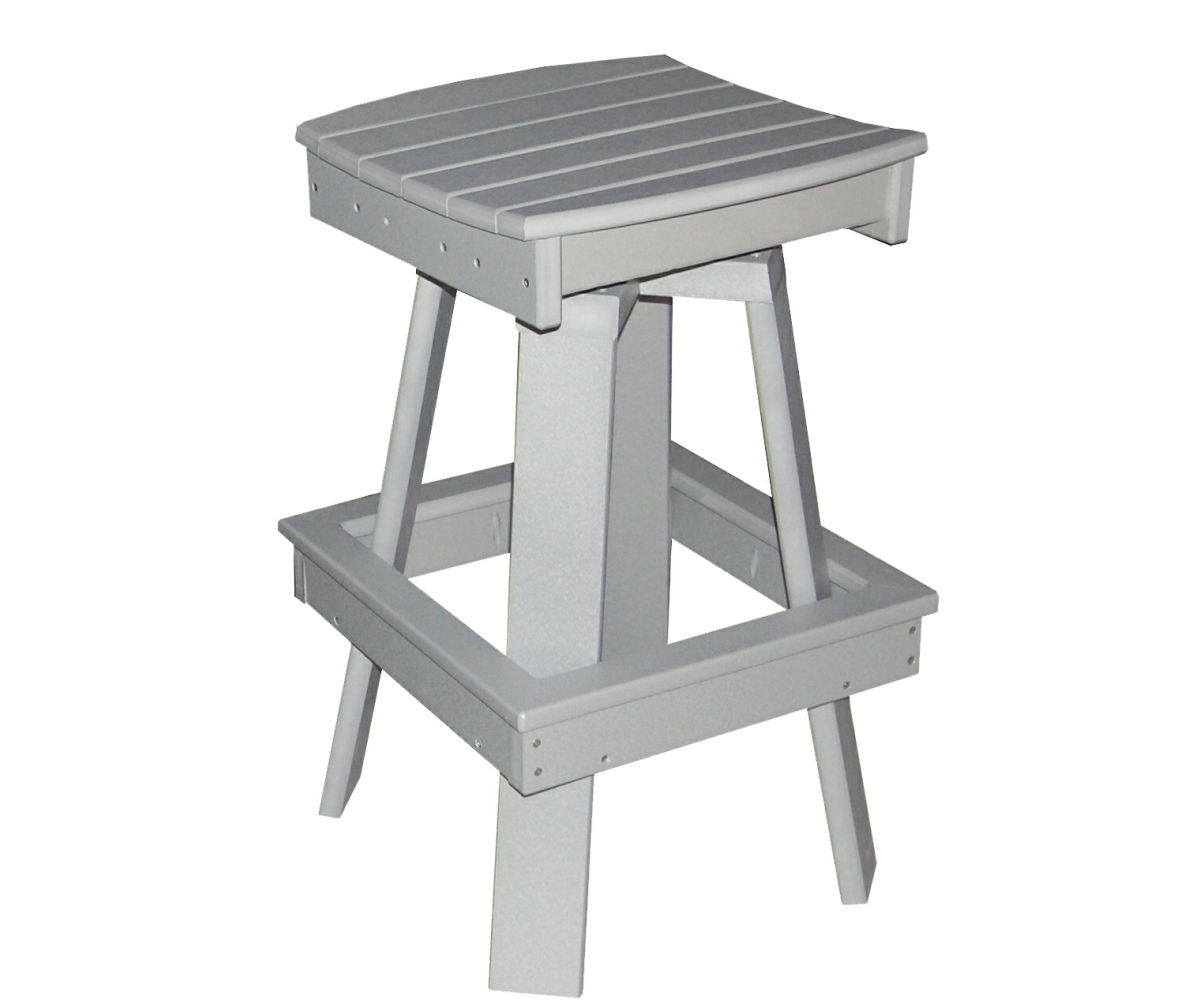 17" Swivel Saddle Bar Chair