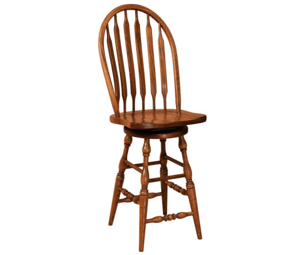 Bent Paddle Swivel Bar Stool
