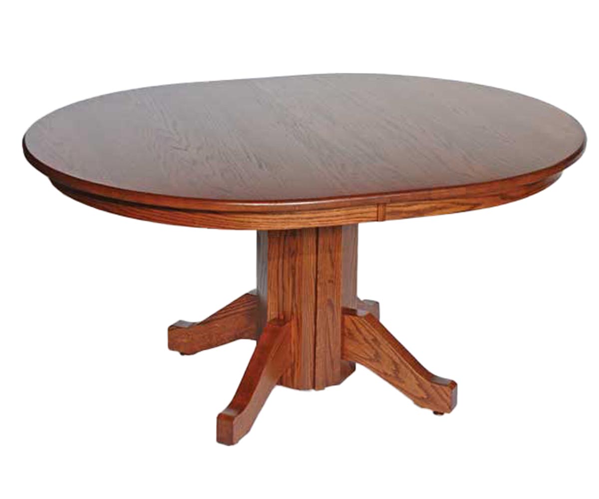 Split Single Pedestal Table