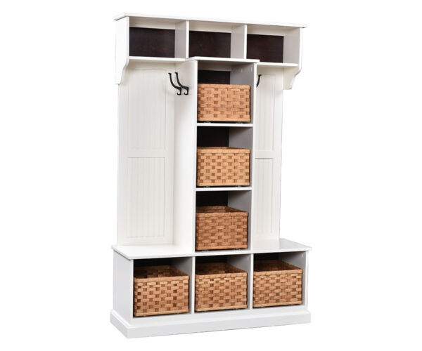 Traditional Hall Seat With Baskets