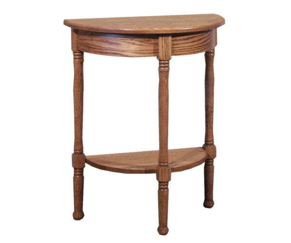Spindle Half Round Table