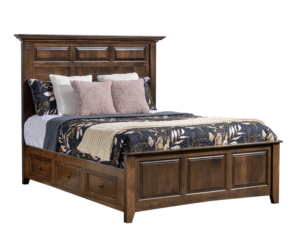 Albany Mantel Panel Bed with Drawer Units
