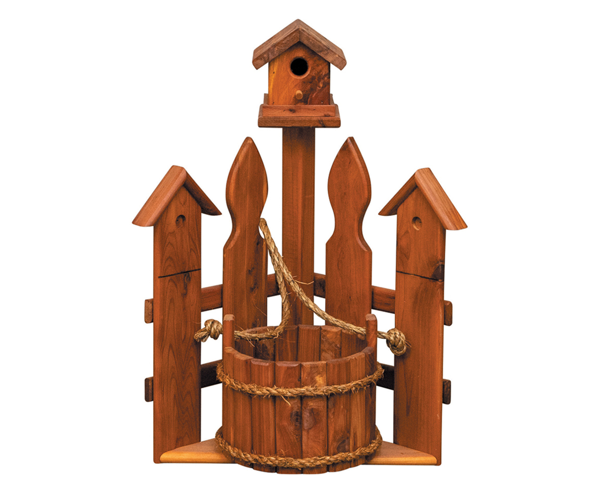 Small Corner Picket Fence Planter