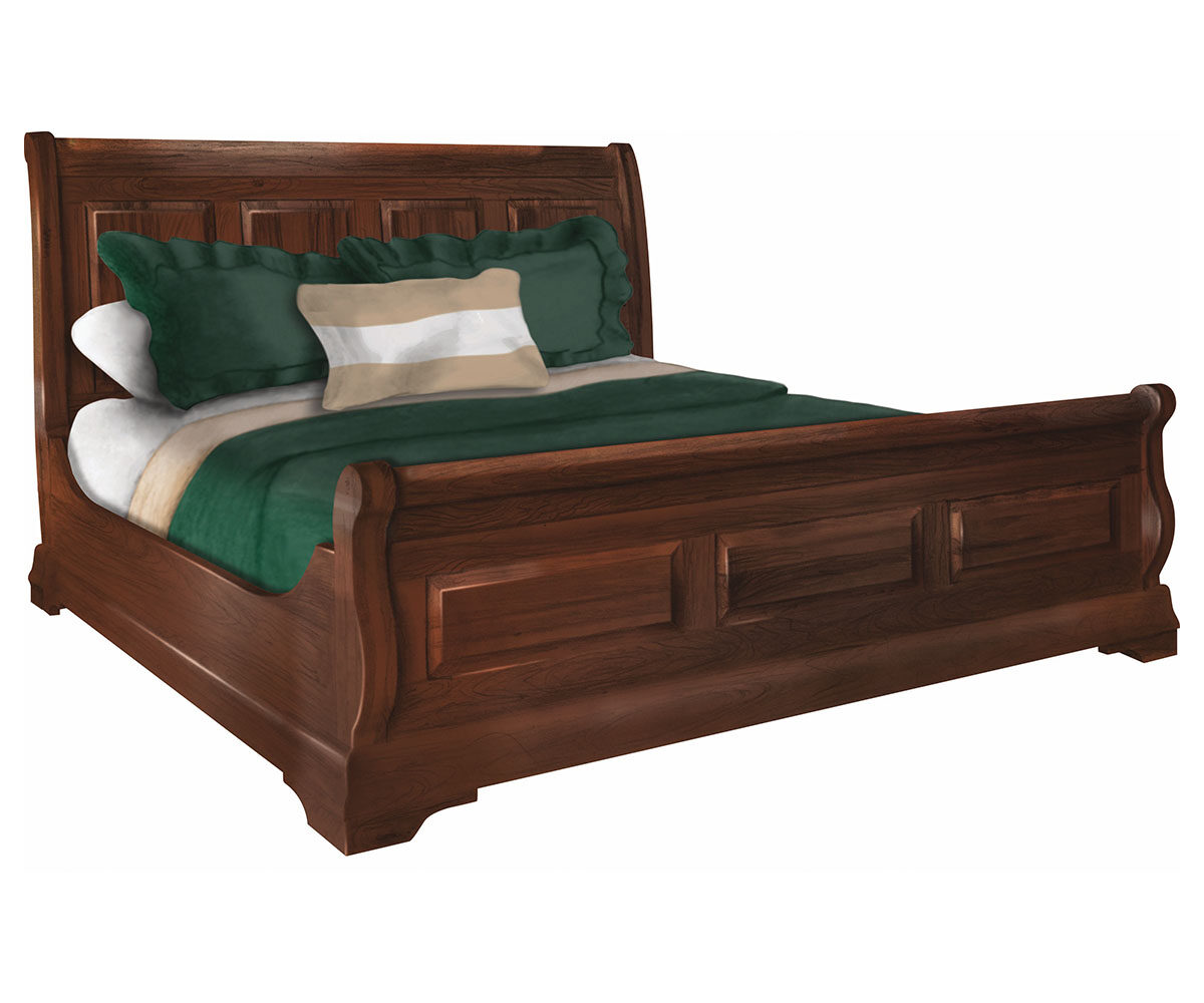 Waterfall Sleigh Bed
