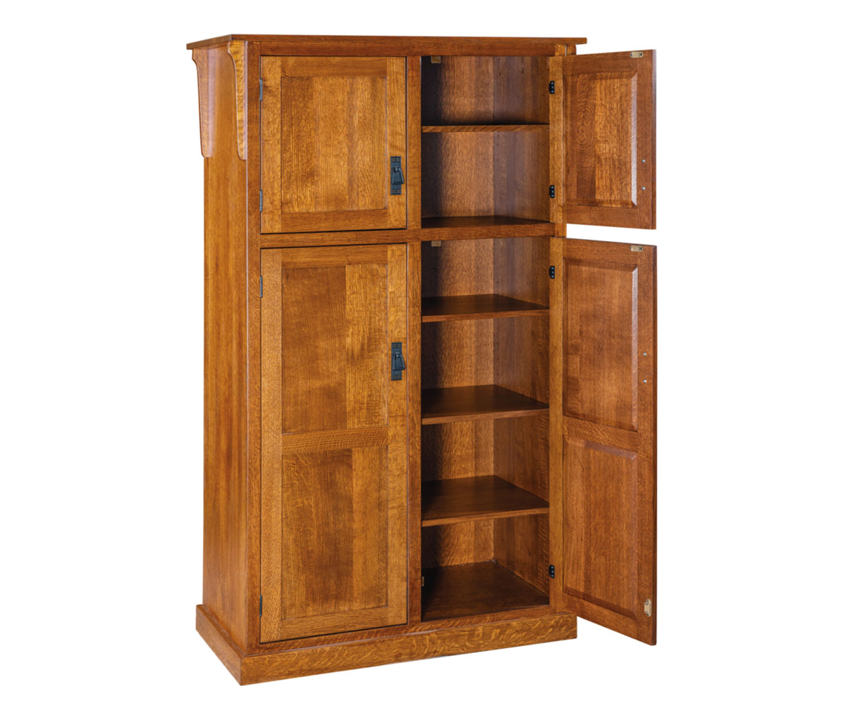 Mission Pantry With Shelves - 42"W