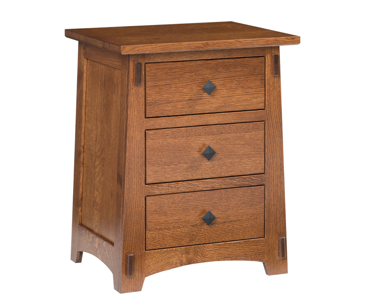 Olde Shaker 3 Drawer Nightstand