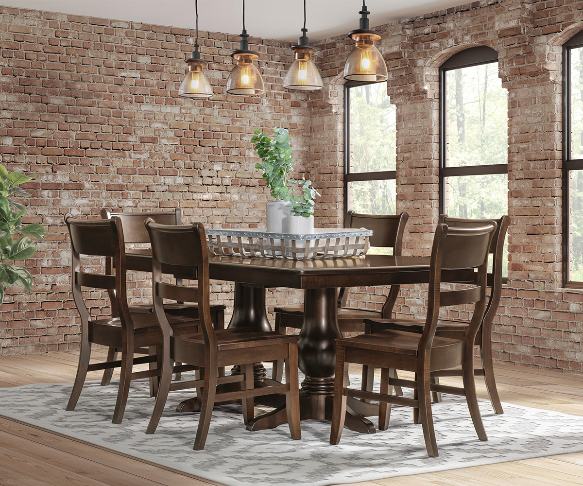 Auburn Double Pedestal Table Collection