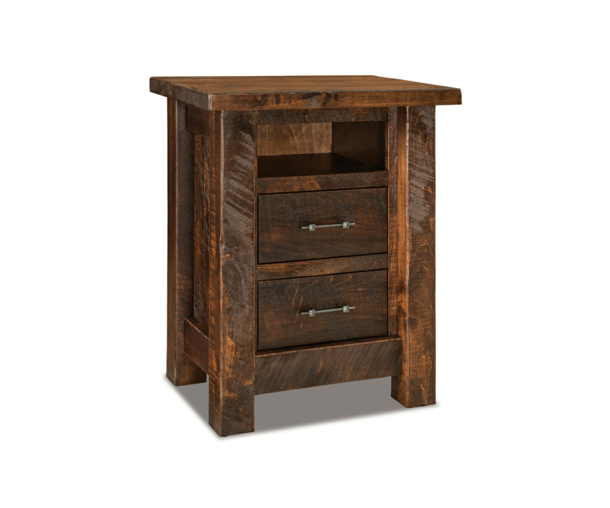 Houston 2 Drawer Open Nightstand