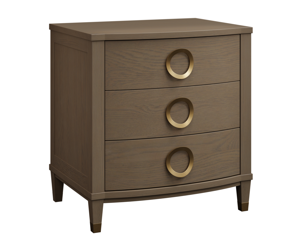 Claire 3 Drawer Nightstand