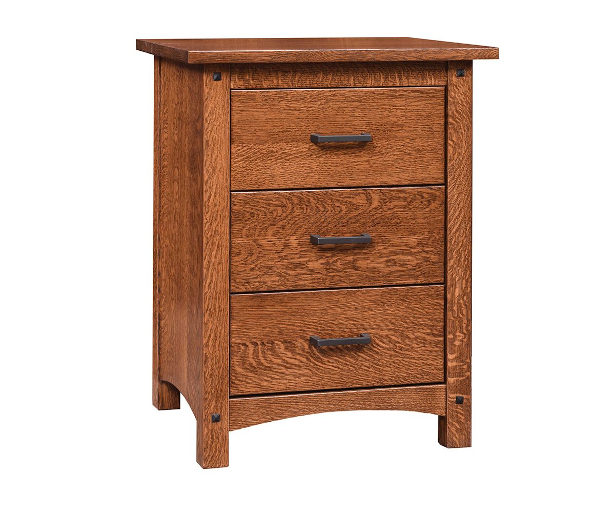 Emory Grand 3 Drawer Nightstand