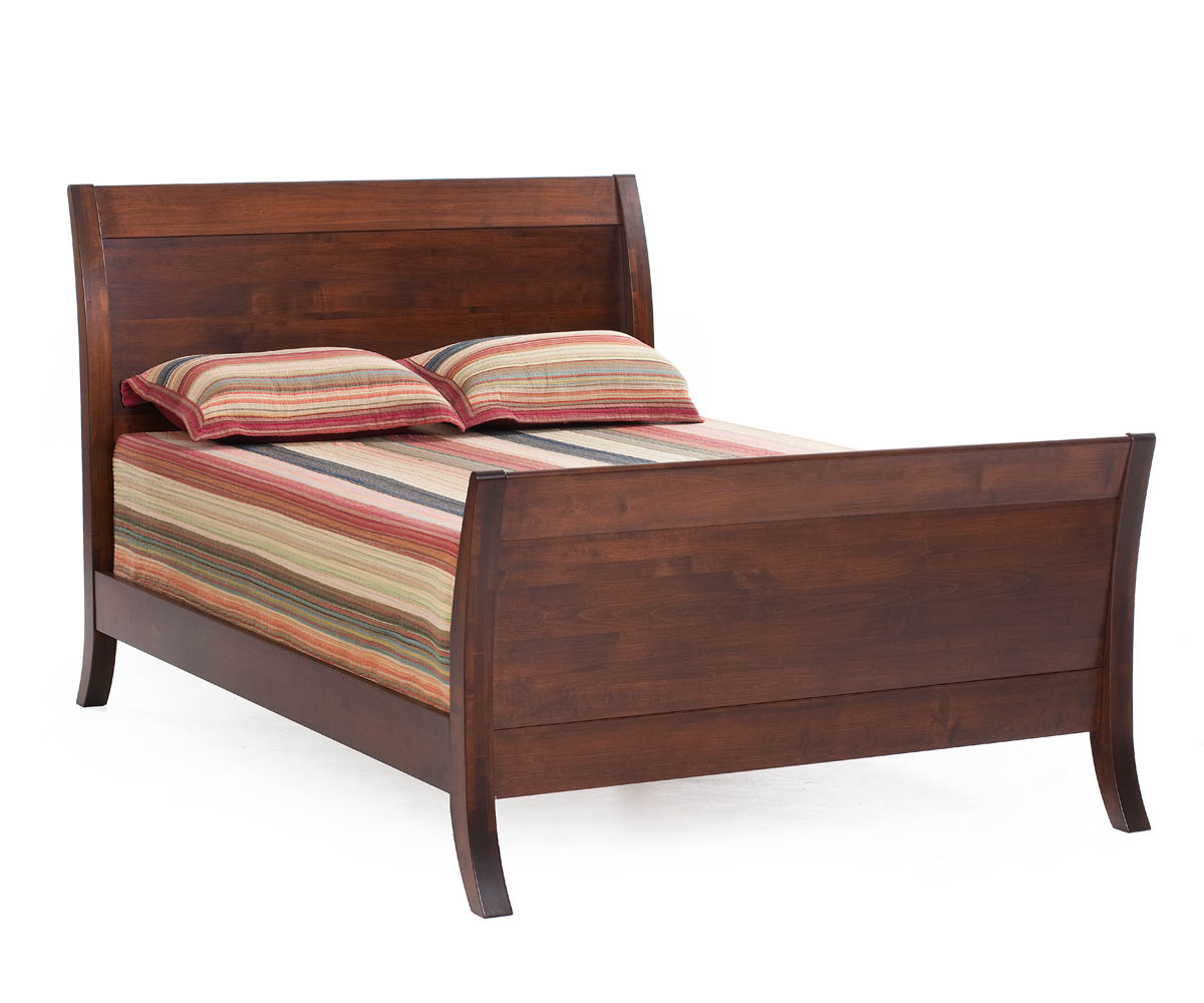 Manhattan Sleigh Bed With Flat Panel