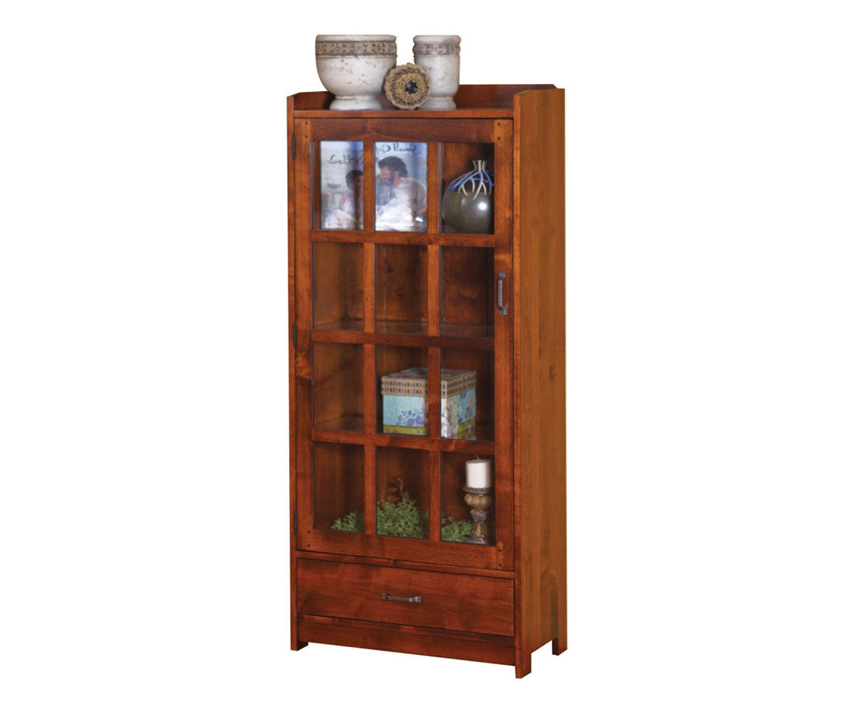 Century Bookcase - 1 Door, 1 Drawer
