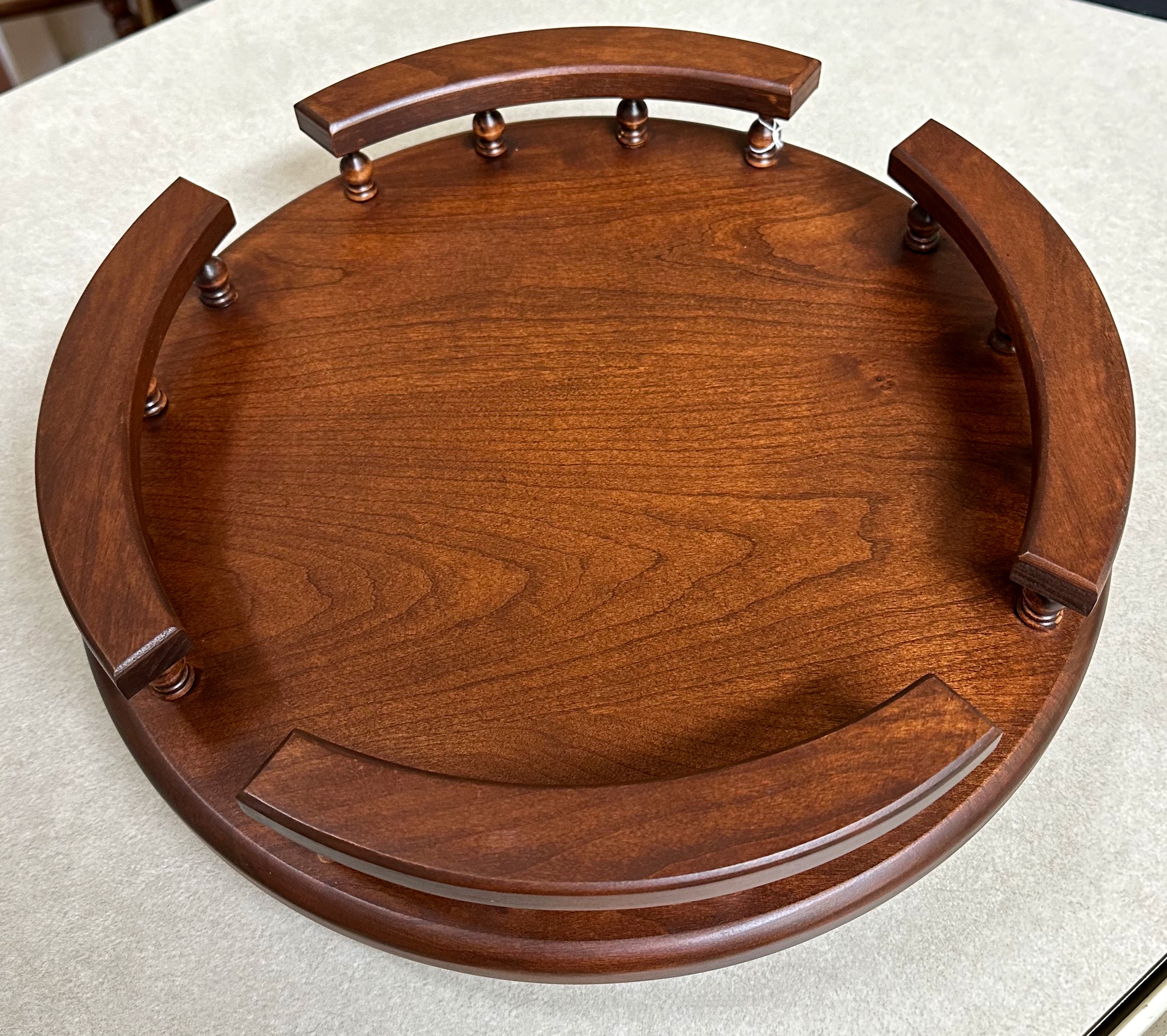 Cherry Lazy Susan With Rails