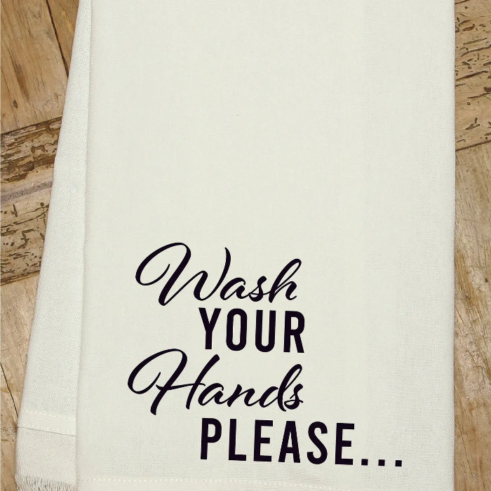 Kitchen Towel "Wash Your Hands Please"